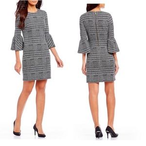 Calvin Klein bell sleeve sheath dress